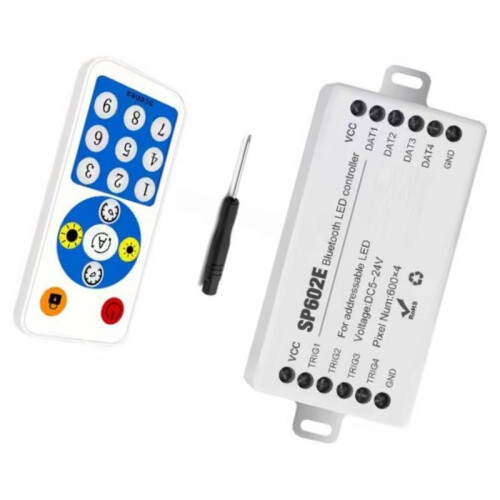 SP602E  LED Controller DC5-24V Magic Pixel IC Signal Dimmer with RF Remote for Addressing Fantasy Dual Light 1