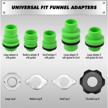 1 Set 18 Imbuti per Riempimento Sistema Raffreddamento Automobilistico, Prevenzione Trabocco, Kit Universale per Riempimento Liquido Raffreddamento