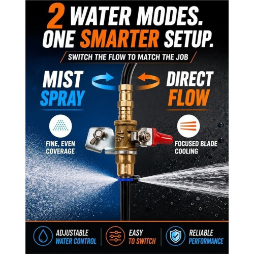 Angle Grinder Dust Remover WaterSprayer Universal Adjustable Cutting Attachment Pump Collector US Plug 2