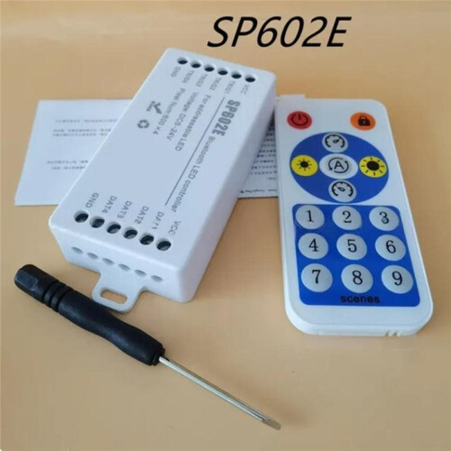 SP602E  LED Controller DC5-24V Magic Pixel IC Signal Dimmer with RF Remote for Addressing Fantasy Dual Light 2