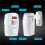 Wireless Motion Sensor Alarm Security Detector PIR Indoor Outdoor Alert System Home Security with 2 Remote Controller 2