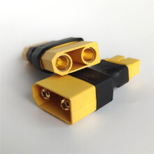 Adaptateur XT60 Mâle/Femelle Vers XT90 Mâle/Femelle pour Pièces de Commande de Batterie LiPo RC (DIY) A