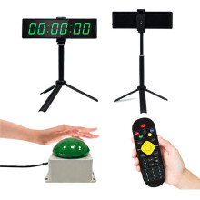 1Set Gym Timer Clock for Home Gym,Fitness Timer with Stopwatch Button,Large Digital Stopwatch Clock,with Stand US Plug