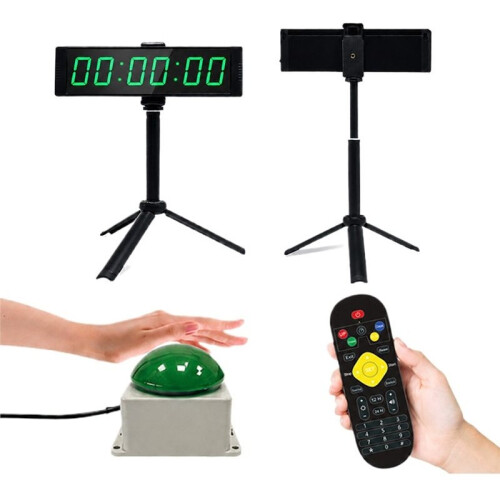 1Set Gym Timer Clock for Home Gym,Fitness Timer with Stopwatch Button,Large Digital Stopwatch Clock,with Stand US Plug