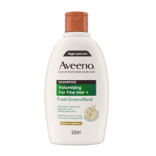 Scalp Soothing Haircare Volumising Shampoo, Fresh Green Blend, with Colloidal Oat Extract, for Fine Hair, Soothes Dry, Itchy & Flaky Scalp, pH