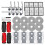 36 Pack Replacement Accessories for  Saros 20 Sonic Robot Vacuum Main Side Brush Hepa Filter 2
