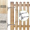 2set 10'' J Bolt Gate Hinge and Wall Mount Hinge Chain-Link Fence Posts, Heavy Duty 304 Stainless Steel 4