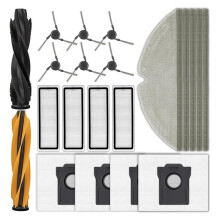 For D20 Pro , Parts Main Brush Side Brush Hepa Filter Dust Bag Mop Cloth Replacement Accessories