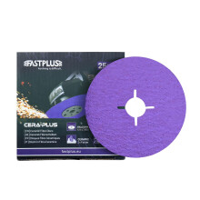 115mm Fibre Discs Ceramic Resin Fiber Sanding Discs 120 Grit High Performance Sanding and Grinding Discs for Angle Grinder, 25 Pack