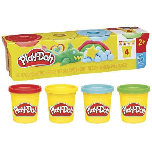 Play-Doh 4 Pack 85 Gram Classic Colours