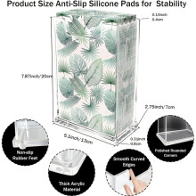 Narrow Acrylic Napkin Holder, Vertical Guest Towel Dispenser Paper Towel Holder,5.1" Wide,Waterproof for Bathroom