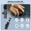 Wireless Lavalier Microphone for iPhone - Android Computer, Mini Microphone with Windscreens & Pop Filters for Live Streaming, Video Recording, 5