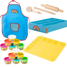 x Play-Doh Extra Large Playset - Dough Set with Canvas Box, 3D Creative Mat, 12 Dough Cans, Wooden Tools & Apron - Creative Gift from 3 Years