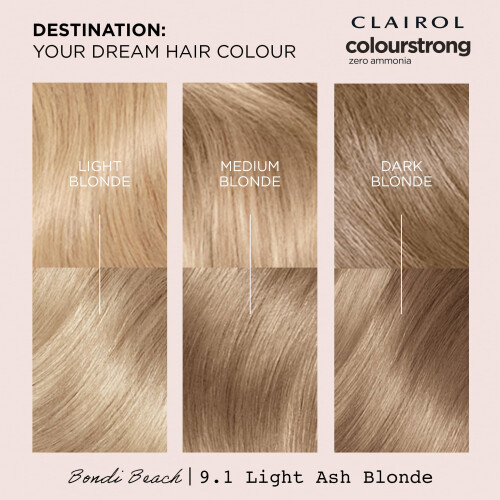 Clairol Colour Strong Permanent Hair Dye - 9.1 Light Ash Blonde 1