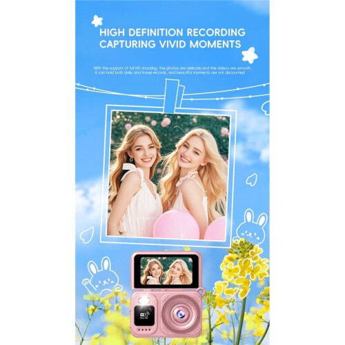 Camera with Flip Screen Ultra HD Recording VLOG-Ready Image Stabilization 143 Wide-Angle Lens Cycling Camera