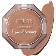 Mineral Wear Diamond Bronzer, Bronzing Powder with Vitamin E, Minimizes Appearance of Pores and Fine Lines, Powder and Serum Hybrid, Bronze Gem