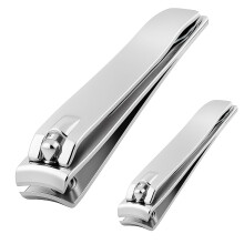 2 Pcs Nail Clippers Set, Heavy Duty Stainless Steel Nail Clippers for Fingernails & Toenails, Sharp, Durable Nail Cutter for Men & Women, Precise &
