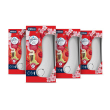 Sense & Spray Air Freshener Holders and Refill, Motion Activated Automatic Odour Eliminator for Home, Floral Cherries, Pack of 4, (4 x Holder and 4 x