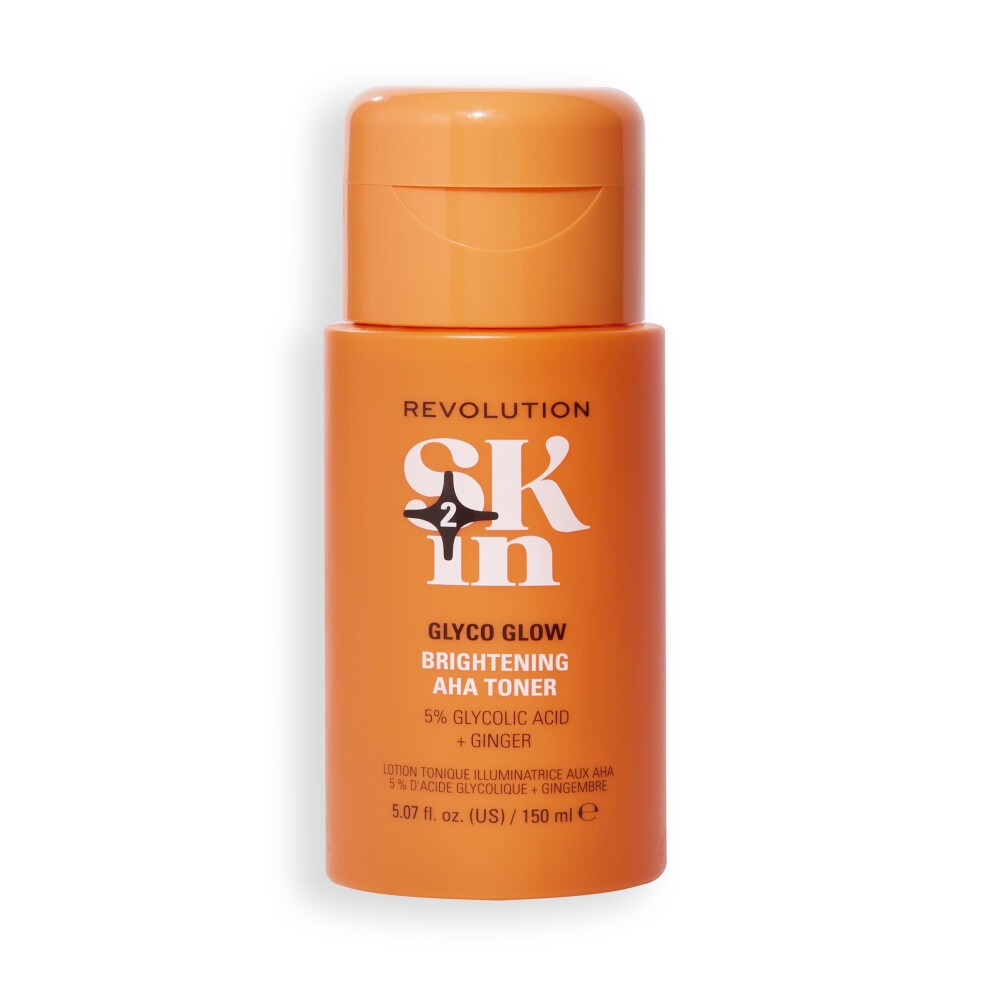 Revolution Skincare Be Bright Glow 5% Glycolic Acid Brightening Aha Toner Clarifying Toner 150 Ml - Image 5