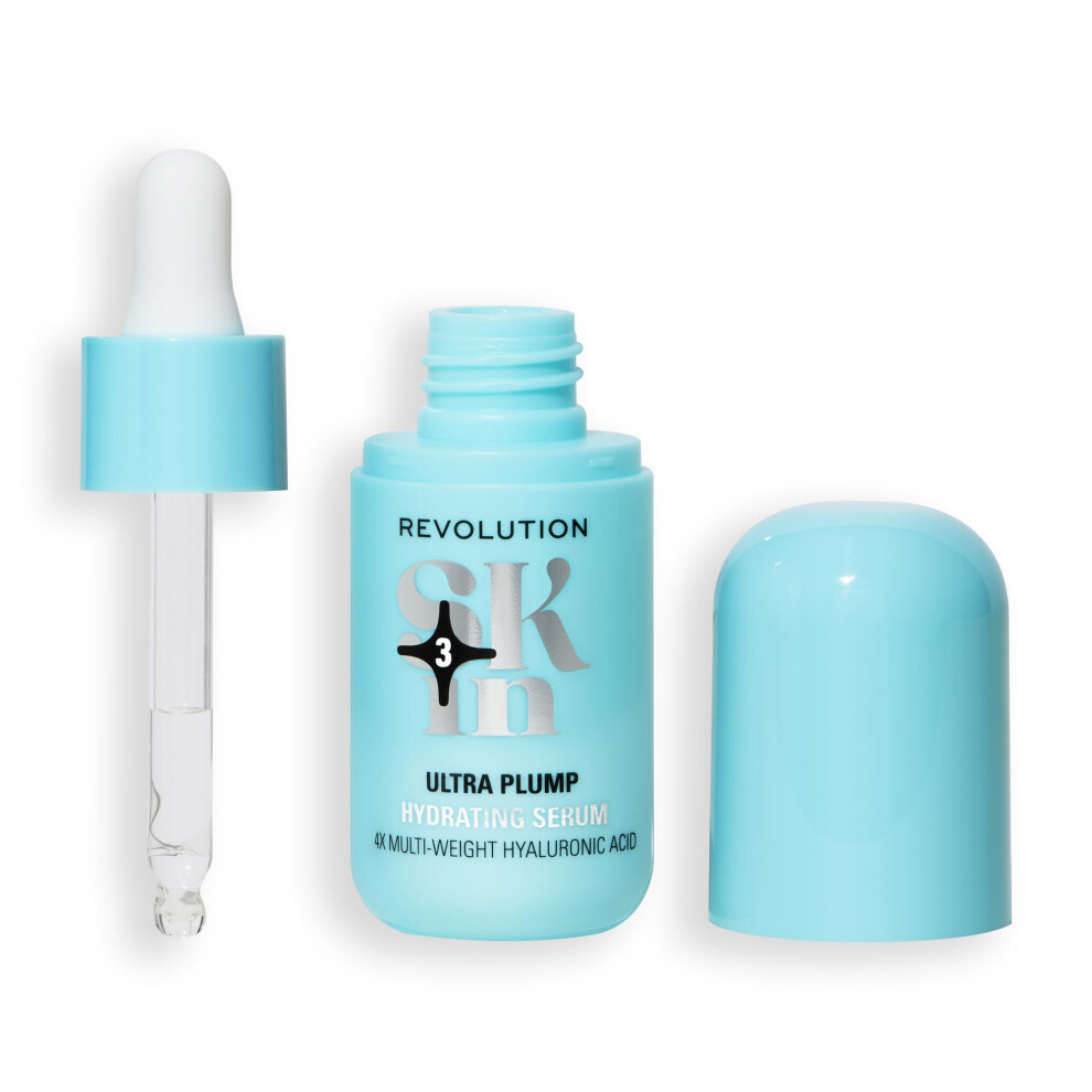 Revolution Skin, Ultra Plump Multi-Weight Hyaluronic Acid Hydrating Serum, Face Serum, Long-Lasting Hydration, Vegan & Cruelty-Free, 30ml - Image 5