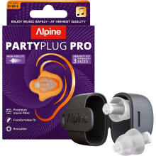 PartyPlug Pro Ear Plugs for Concerts - New & Improved High Fidelity Professional Earplugs, 21dB Noise Reduction, Hearing Protection for Music