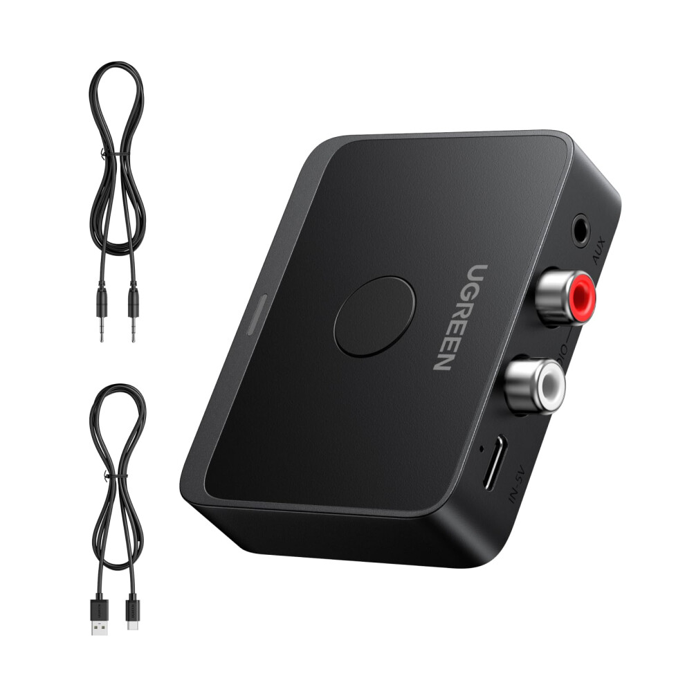 Bluetooth 6.0 Audio Receiver LDAC Hi-Res 3.5mm AUX RCA Adapter for Hi-Fi Stereo - Image 3
