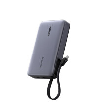 Nexode Power Bank 20000mAh 145W Fast Charging with Built-in USB C Cable, 3-Port Laptop Portable Charger 80W Input Battery Pack Compatible with Dell,