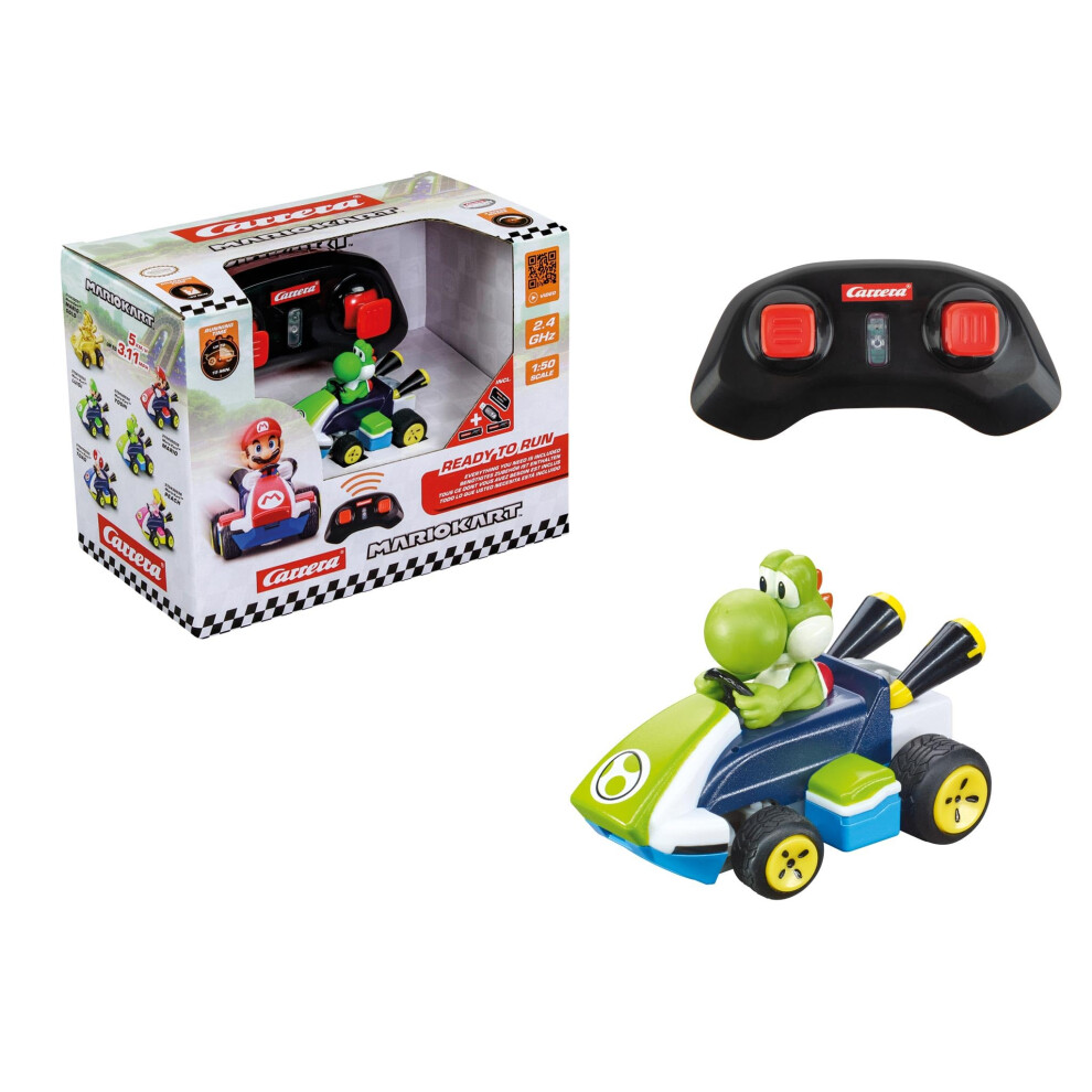 Carrera Rc Mario Kart Mini Rc Yoshi, For Children And Adults, Boys & Girls, Unique Original Licence, Instant Driving Fun With Ready To Run, Green - Image 3