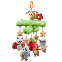 Baby Toys 0 3 6 12 Months, Car Seat Toys Bee Toy with Squeaky, Crinkle, Rattle, Montessori Newborn Sensory Baby Gym Stroller Crib Hanging Toy