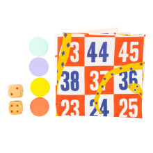 Toys Giant Snakes & Ladders Outdoor Game for Kids Ages 3+ Fun 2-4 Player Jumbo Board Game with Wooden Counters & Dice for Indoor or Outdoor Play