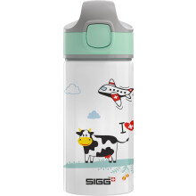 - Aluminium Kids Water Bottle - Miracle Kids I Love Switzerland - With Straw - Leakproof - Lightweight - BPA Free - Climate Neutral Certified - School