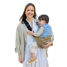 Jané Catch Children's Carrier Side Baby Sling Carrier for Babies from 9 to 48 Months, 100% Cotton, Shoulder Protection, Adjustable, Ergonomic,