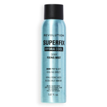 Revolution, Superfix Hydra Cool Prep + Fix Continuous Fixing Mist, Hydrating Face Spray for Makeup, Infused with Aloe Vera, Vegan & Cruelty Free,