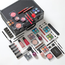 Super Beauty Case – All-in-One Portable Makeup & Nail Kit with 48 Pieces for Beginners & Aspiring MUAs