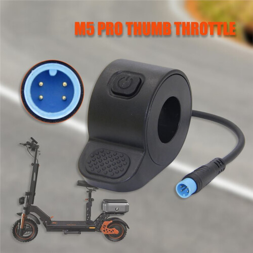 Thumb Throttle Accelerator for  M5 Pro Electric Scooter Speed Controller, with Power  and 4-Pin Connector 2