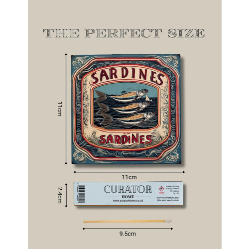 Home Luxury Gift Long Safety Matches I Stylish Square Matchbox (Sardines) 2