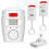 Wireless Motion Sensor Alarm Security Detector PIR Indoor Outdoor Alert System Home Security with 2 Remote Controller 1
