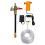 Angle Grinder Dust Remover WaterSprayer Universal Adjustable Cutting Attachment Pump Collector US Plug 1
