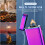 Windproof Lighter Flame Electric Lighters Plasma Arc Lighters Rechargeable USB Lighter with Battery Indicator?Color? 7