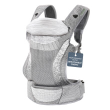 Inspire 3-Position Baby Carrier, Front & Backpack Style, Breathable Knit Fabric, Comfortable Head Support, Built in Storage Bag for Parents On- The-Go
