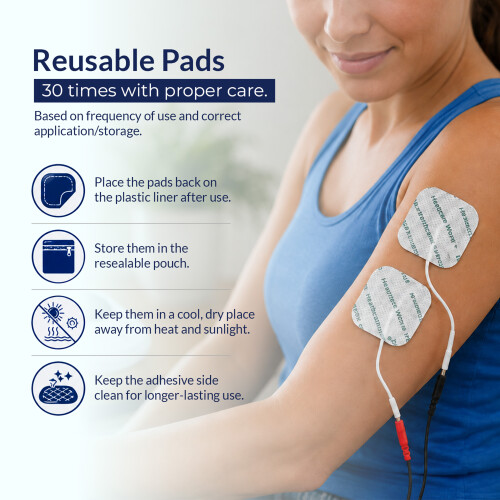 Tens Electrode Pad 5cm x 5cm - Pack Of 16 Square 2