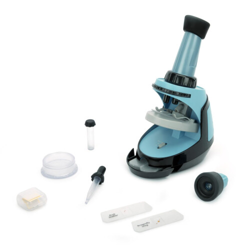 Learning Resources GeoSafari Microscope Set, Ages 7+, Kids Microscope with 50x–400x Magnification, STEM Science Kit with Slides & Tools