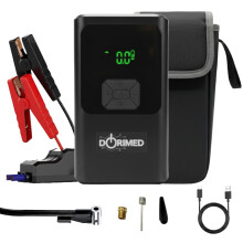 Car Jump Starter with Air Compressor – 4-in-1 Portable Battery Booster Pack, 150 PSI Tyre Inflator,[10000 mAh] Power Bank & LED Torch – 12V Auto