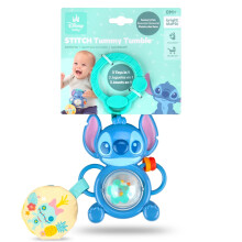 Disney Baby Stitch Tummy Tumble Activity Toy, Unisex Spinning Toy with Bead Chaser, Unisex, On The Go Travel or Stroller Toy for Newborns & Up