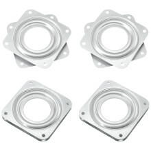 4 PCS Square Bearing Turntable – 360 Rotating Tray with Steel Ball Bearings (72mm)