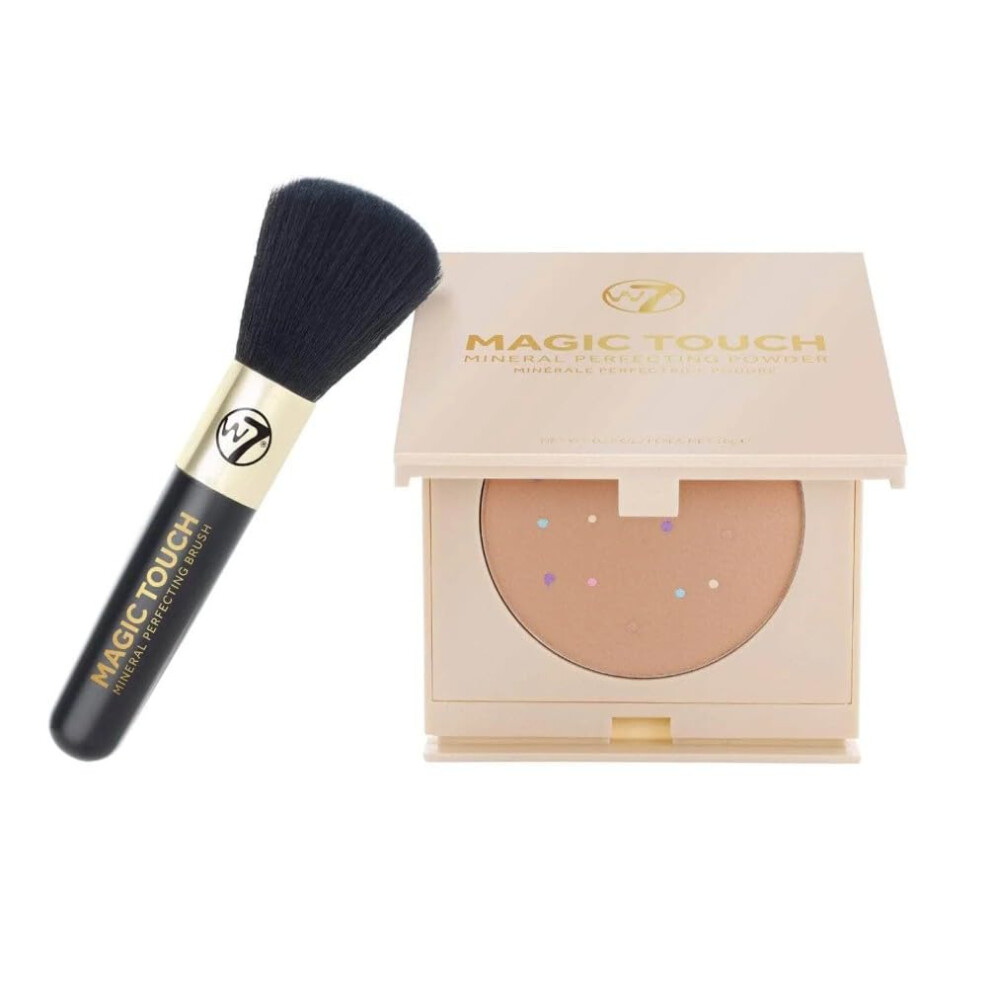W7 Magic Touch Mineral Perfecting Powder With Brush - Fresh Beige