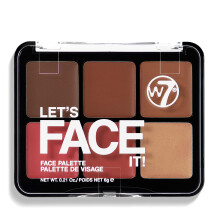 Let’s Face It Cream Face Palette – Deep Desert Glow - 6-Pan Bronzer, Blush & Highlight Palette - Creamy, Blendable Face Makeup