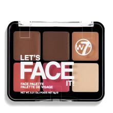Let’s Face It Cream Face Palette – Light Soft Glow - 6-Pan Bronzer, Blush & Highlight Palette - Creamy, Blendable Face Makeup