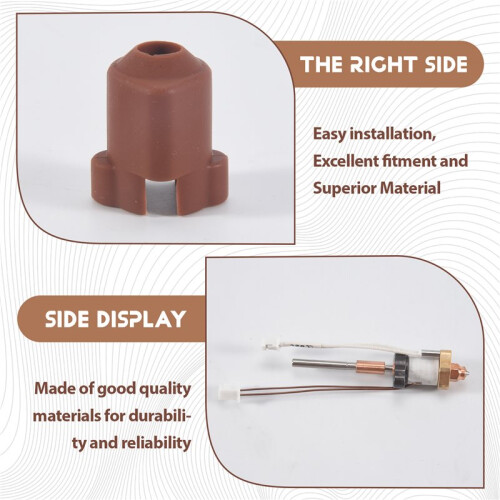For -3 V3 Hotend Kit,Ceramic Heating Block Kit Fast Heating Thermal Conductivity Ceramics with Integrated Nozzle 2