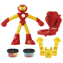 Marvel Iron Man Blast Launcher with Bendy Action Figure, Arts & Crafts Toys for Kids Ages 4 Years & Up